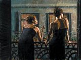 Fabian Perez Famous Paintings - Cenisientas of the Night I